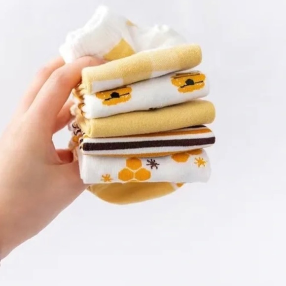 Bee Striped ankle New Socks yellow black - Picture 4 of 4